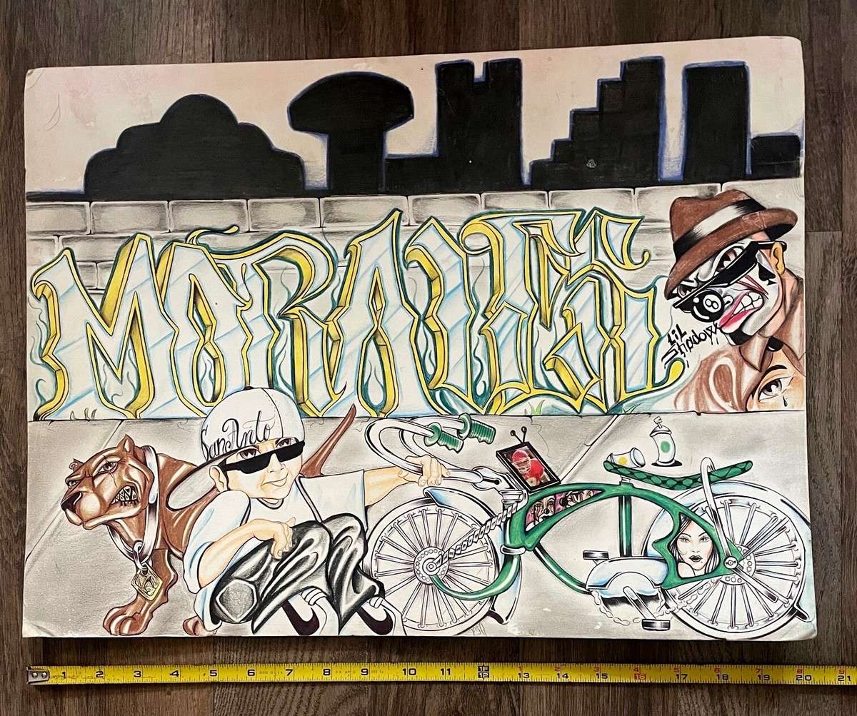 Prison Art San Anto Lil Shadow Illustration Board San Antonio