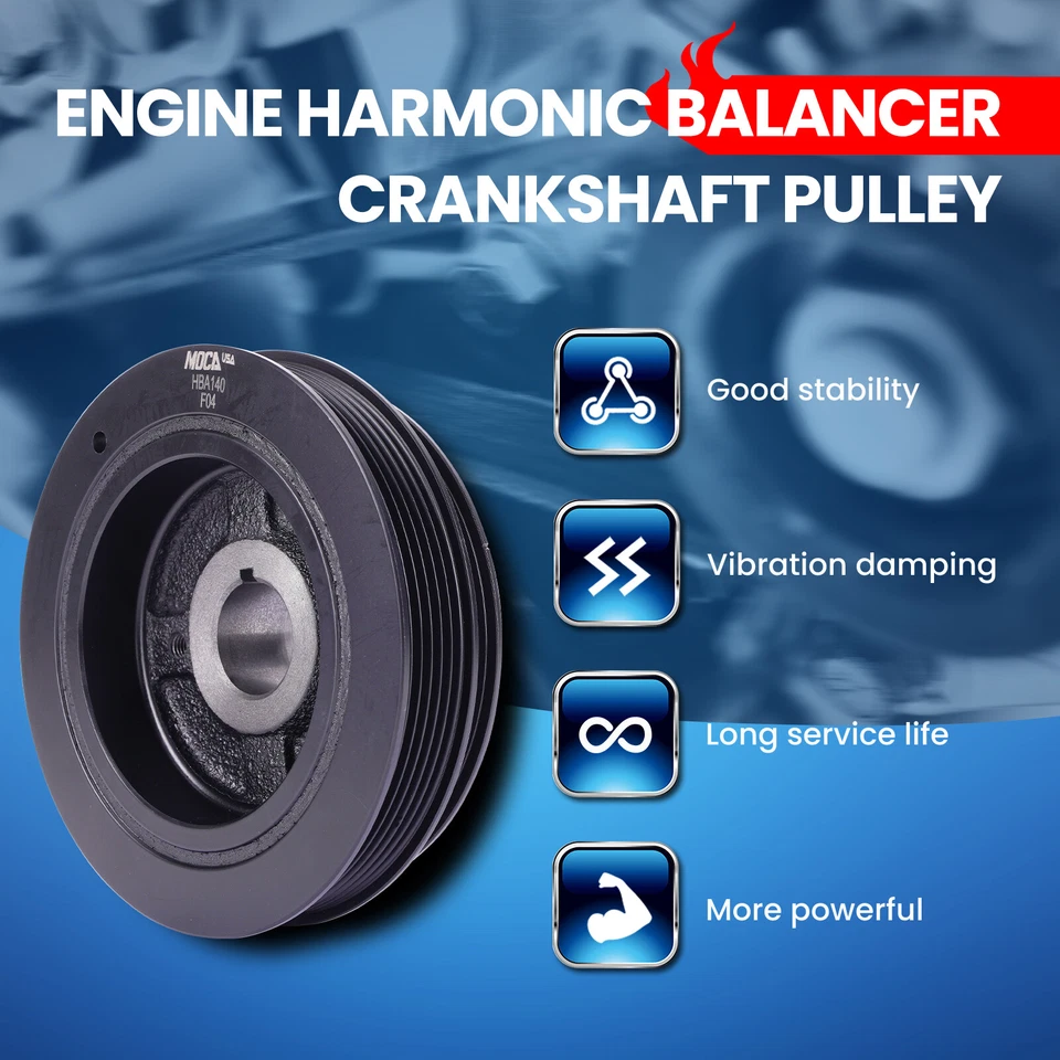 Equilibrador armónico de motor 594-140 para Toyota Camry 94-06 Highlander Sienna Avalon Foto 3 de 4