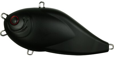Hide Up Hu N Greedie Z Model JDM Bass Fishing Vibration Minnow Bait Mat Black