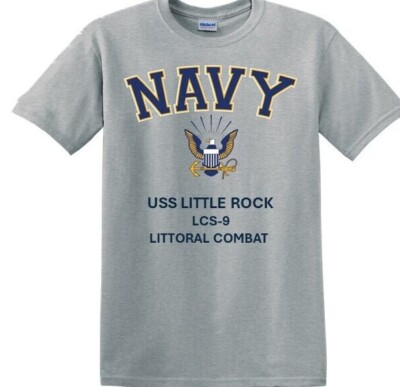 USS LITTLE ROCK  LCS-9 * LITTORAL*NAVY EAGLE*SHIRT. OFFICIALLY LICENSED