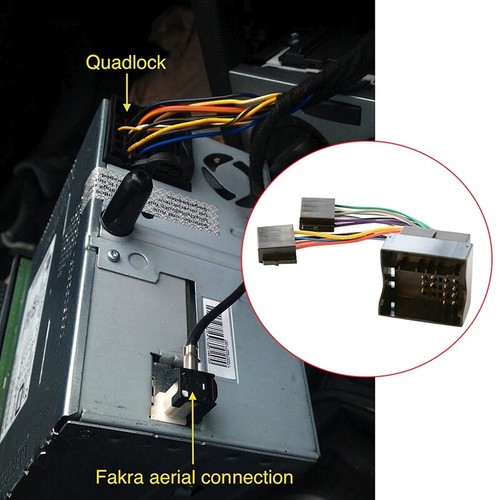 Vauxhall Zafira B 2005-14 Cd Stereo Aerial & Iso Wiring Harness Adapter Pc2-85-4 | UK
