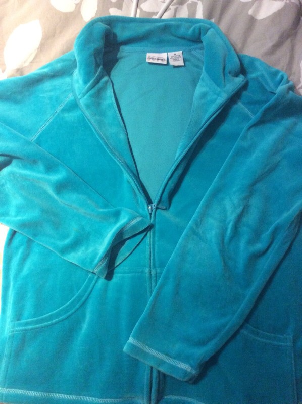 womans KR Essentials tourquoise jogging jacket velour M