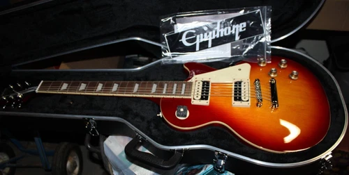 NEW EPIPHONE (INSPIRED BY GIBSON) LES PAUL ELECTRIC GUITAR & CASE