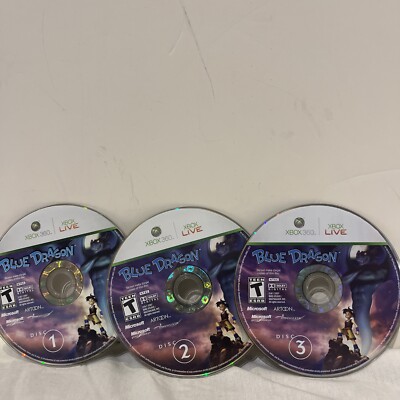Blue Dragon (Microsoft Xbox 360) Disc Only 1-3 Tested Working | eBay