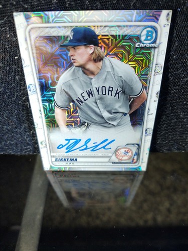 TJ Sikkema⚾ 2020 Bowman Chrome MOJO RC ROOKIE PROSPECTS AUTO #BMATSI - Picture 2 of 3
