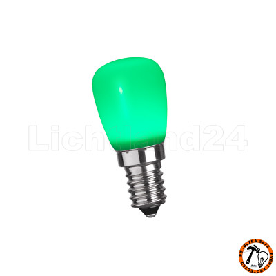 E14 - STAR COLOR Illu Lichterketten LED ~1 Watt ST26 (PC) Pigmy GRÜN