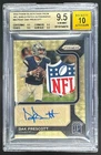 Dak Prescott 2022 Panini Blockchain Gold Vinyl Shield Patch Auto 1/1 BGS 9.5/10