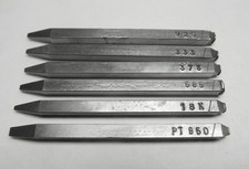 6 Legierung - Stempel 925-333-373-585-18K-Pt950 Goldschmiedewerkzeug