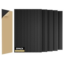 5 Pack Sound Proof Foam Panels for Walls 47.2"x23.6" Large 5 Pack Black