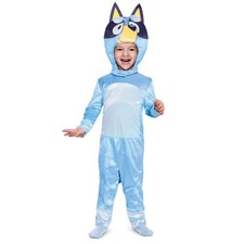 Kids Bluey Costume - Toddler Character Outfit with Jumpsuit  Headpiece