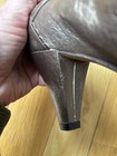 CLARKS Indigo Women Size 8 Pump Bronze T Strap Cone Heel Round Toe — photo 9