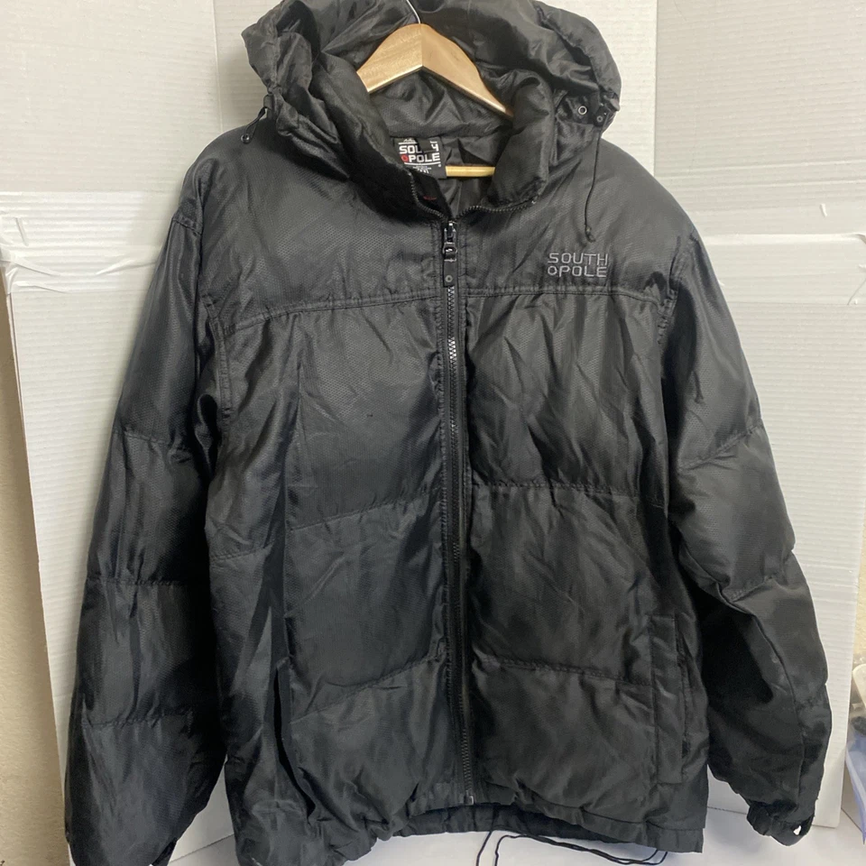 "Chaqueta acolchada acolchada acolchada Y2K con capucha-por Polo Sur, estilo 5 Burroughs-pecho de 54"" para hombre" Foto 2 de 4