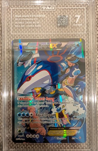 Team Aqua's Kyogre-EX graded TAG 7 for sale on eBay