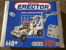 Vintage Meccano Erector Metal Construction Set #301 Tow Truck NEW