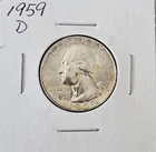 1959D Silver Washington Quarter High Grade