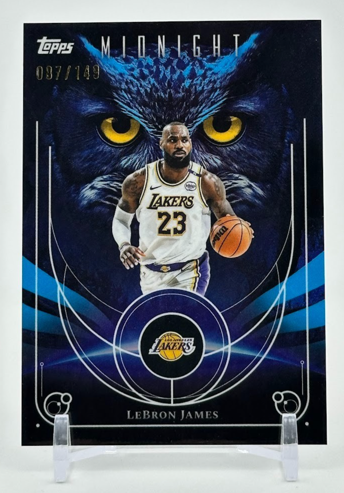 2025-26 Topps Midnight LeBron James Night Owls Morning /149 Los