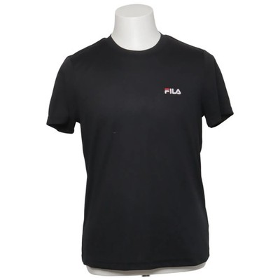 Fila, T-shirt, Größe: 48, FLM 142020, Schwarz, Polyester, Print, Herren #qaG
