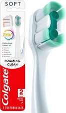Colgate Total Active Prevention Foaming Clean Soft Toothbrushes, Soft Bristle To