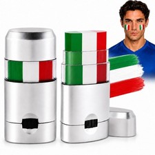 Mexico Flag Face Paint Stick Green White Red 2 Pcs