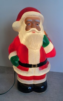 Vintage 16'' Blasform Weihnachtsmann mit Netzteil voll funktionsfähig