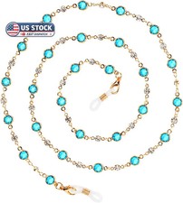Crystal Beaded Eyeglasses Chain Crystal Glasses ChainEyeglass Beads Chains Eye G
