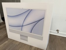 Apple iMac 24-inch M1 8-core CPU GPU 8GB RAM 256GB SSD Silver CRACKED SCREEN