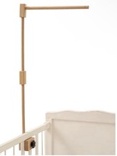 Wood Finish Bassinet/Crib Canopy Arm - Light Natural Wood