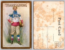 Thanksgiving US Football World 20th Century Champion Postcard