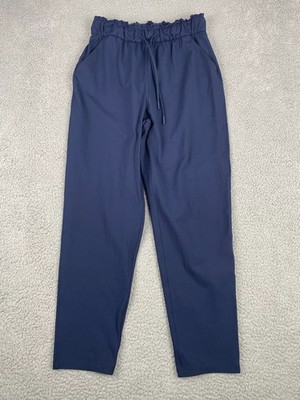 Lululemon Stretch High Rise 7/8 Pants Womens 6 Blue Nulu Luxtreme LW5EPCS