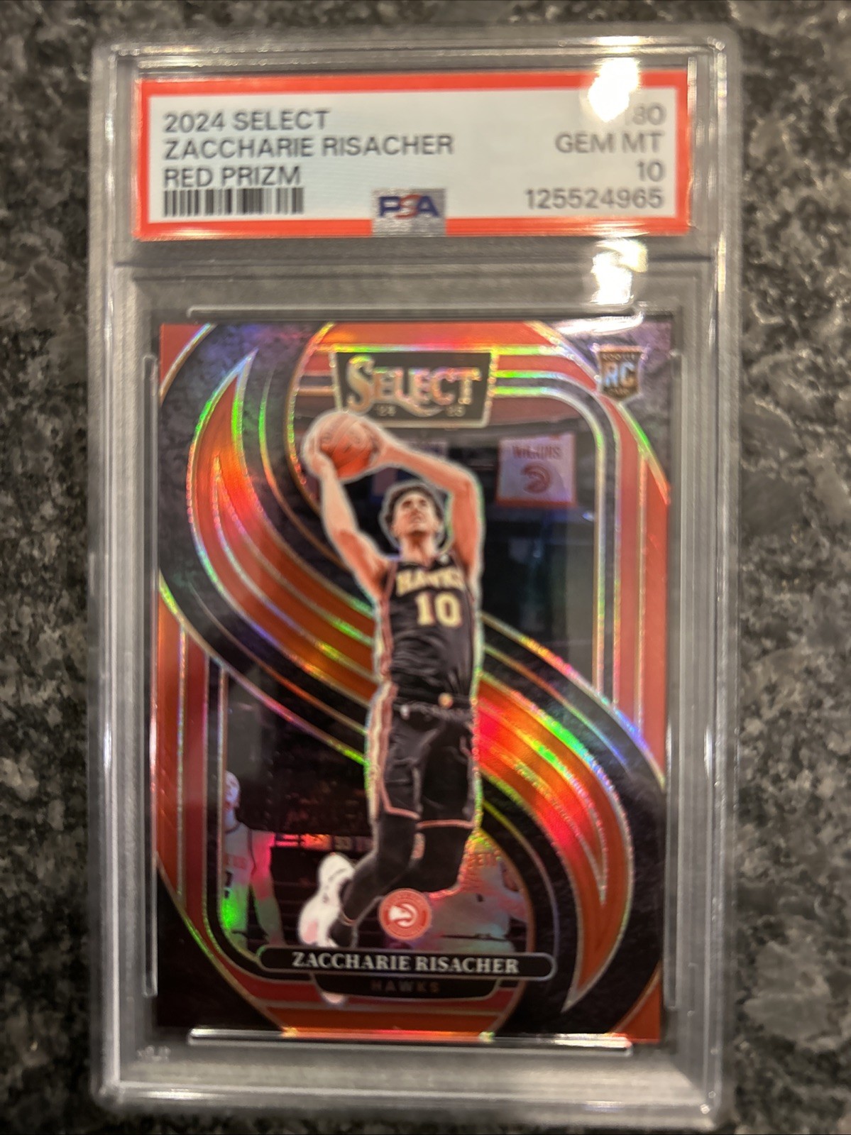 2024 PANINI SELECT RED #180 ZACCHARIE RISACHER ROOKIE RC /199 PSA 10