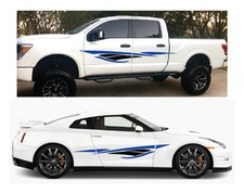 2 Rv Car Truck Pontoon Boat Trailer Side Accent Decals Graphics Stripes