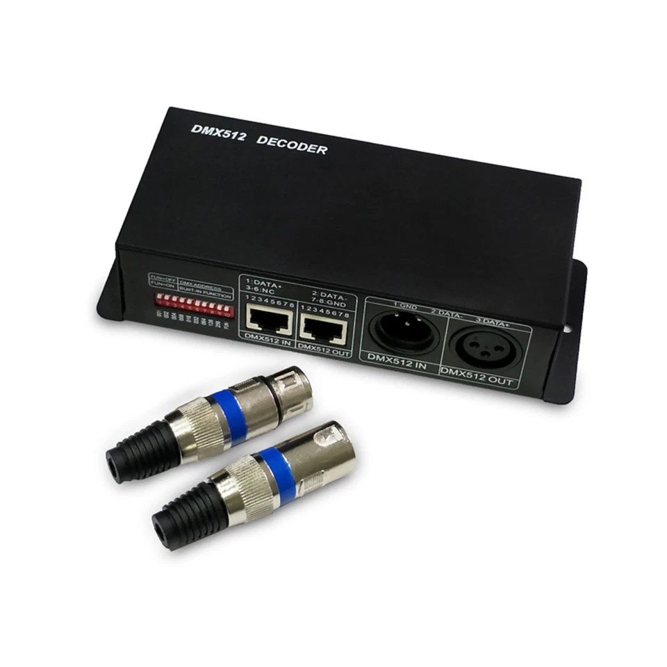 LED RGBW DMX 512 Controller Decoder Dimmer 4 Channel 8A For RGB LED Light A - Image 4 of 4