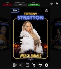 DIGITAL Topps WWE Slam 25 - WRESTLEMANIA PREDICTIONS - TIFFANY STRATTON