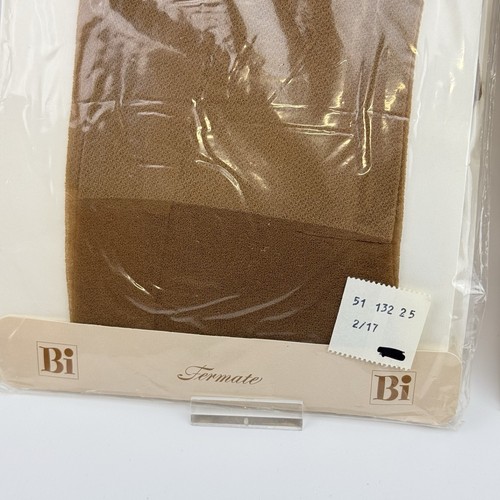 Bi Fermate Strumpfhose | 20 DEN Feinkrepp | Gr. III 44–46 | Vintage Braun | 2x - Picture 8 of 8