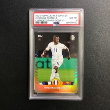2024 Topps Jose Mourinho Platinum Set UEFA Euro Ousmane Dembele Gold 1/1 PSA 8