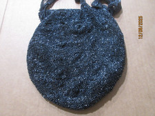 Vintage Beaded Purse Evening Bag Black Needs Repair "As Is" Project