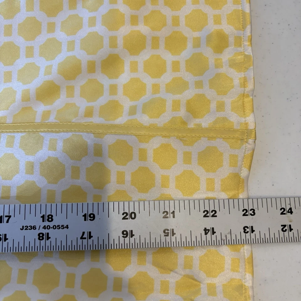 Blusa feminina Y2K Arden B de seda com botões G mangas folhadas amarelas botões com joias twee - Imagem 4 de 4