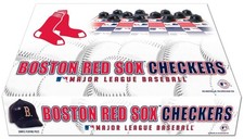 MLB Boston Red Sox Checkers Board Game Set #1 Fan King Hats Rico MasterPieces