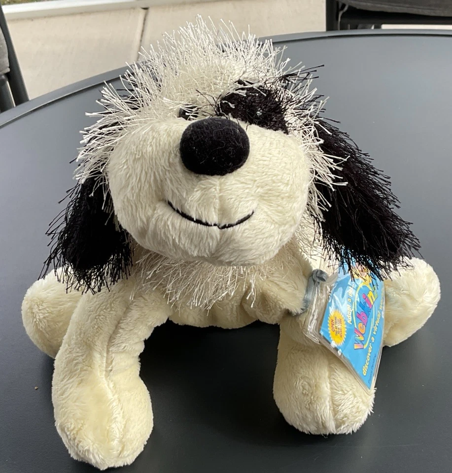 NEW Webkinz Black and White Cheeky Dog with SEALED Code HM192 NWT Full Sized - Image 2 of 4