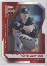 2021 Panini Elite Extra Edition Prime Numbers C Die-Cut /231 Tyler Mattison 00gy