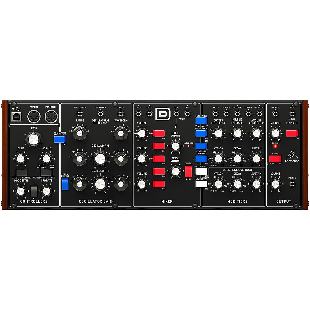 ✨美品✨ Behringer model D シンセサイザー Behringer Model D Analog Desktop Mono Synthesizer - Black