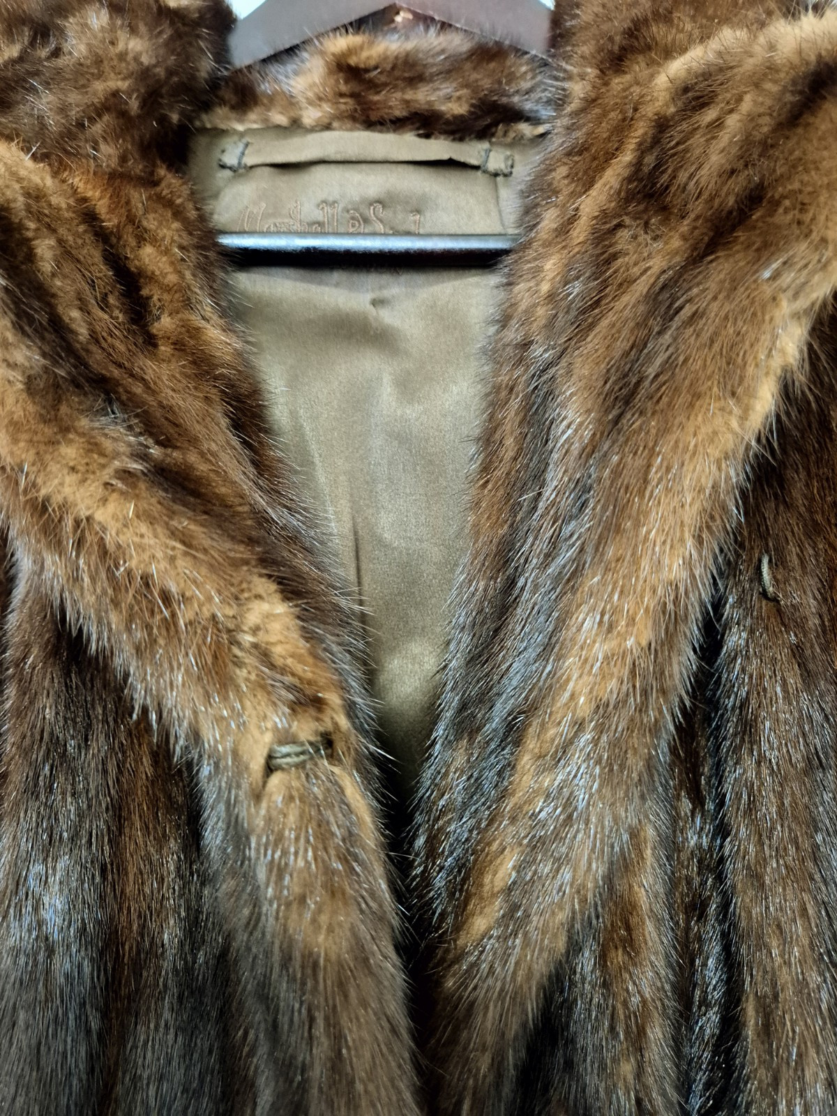 Real Mink Fur Coat Full Length image 8