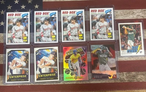 2026 Topps Heritage Roman Anthony #86 ROOKIE RC Lot 9 Cards