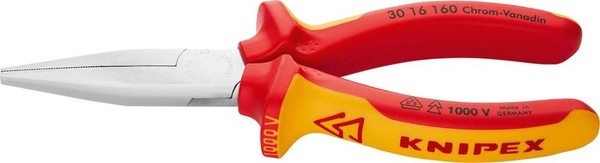 Knipex Langbeckzange Zange 160Mm Mehrkomponenten-HüLle Verchromt VDE 30 16 160-image