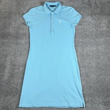 Vestido deportivo Ralph Lauren para mujer pequeño azul piqué polo náutico playa costera