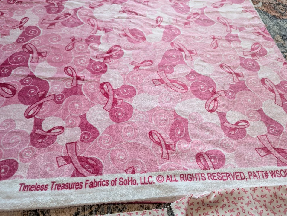 Breast Cancer Awareness Fabric LOT Timeless Treasures Windham Northcott NEW - Image 3 of 4