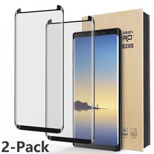 2pcs Friendly Clear Screen Protector Tempered Glass For Samsung Galaxy Note 8