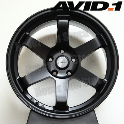 AVID.1 AV-06 18x9.5 18x10.5 STAGGERED 5x114.3 BLACK TE 6 SPOKE