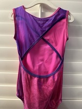 LIZATARDS leotard GYMNASTICS DANCE BALLET CM child medium PINK PURPLE fancy back
