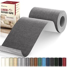 Repair Tape 4x79 Inch, Self Adhesive Linen Fabric Tape, Linen Fabric Patch Tape